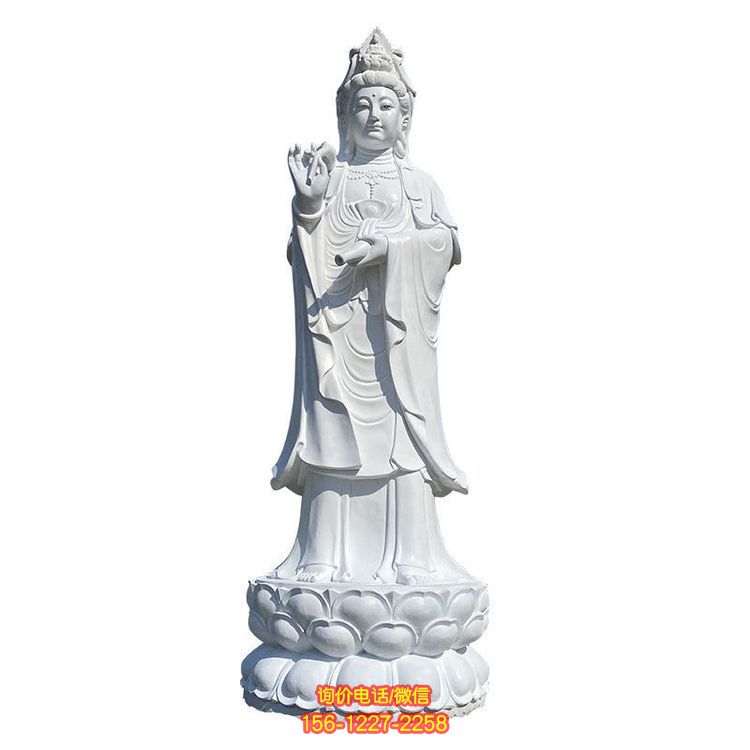 石材觀音雕塑，為景區增添獨特魅力