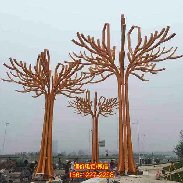 抽象不銹鋼雕塑，點(diǎn)綴園林景觀