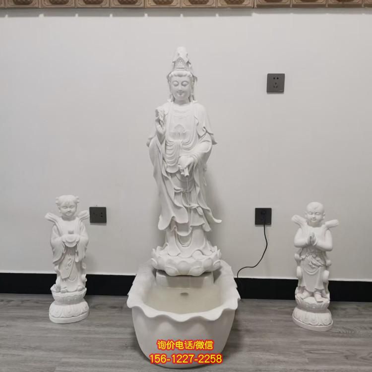 羅漢大理石雕塑，美化景區