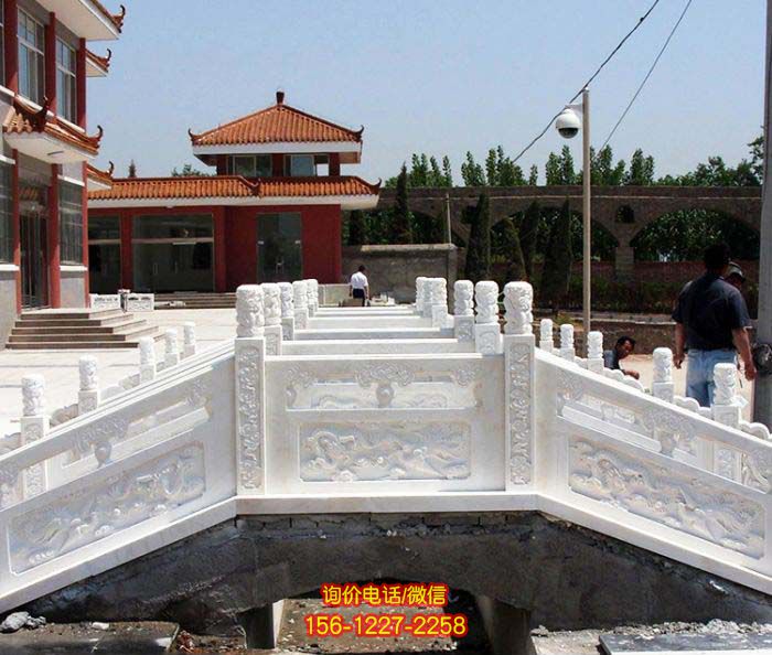 景區河道水渠大理石小拱橋大理石欄桿 景區河道水渠大理石小拱橋大理石欄桿