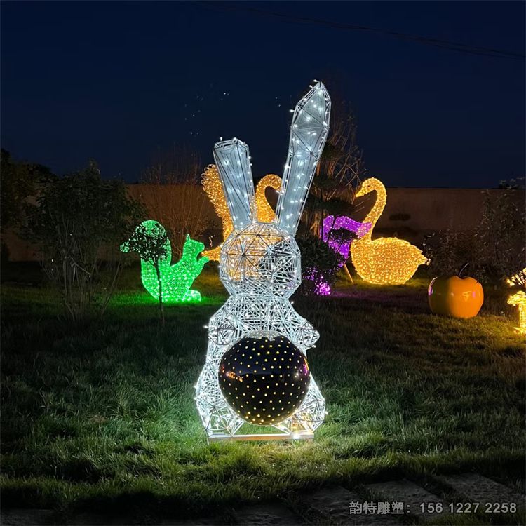 不銹鋼兔子雕塑118 不銹鋼兔子雕塑118