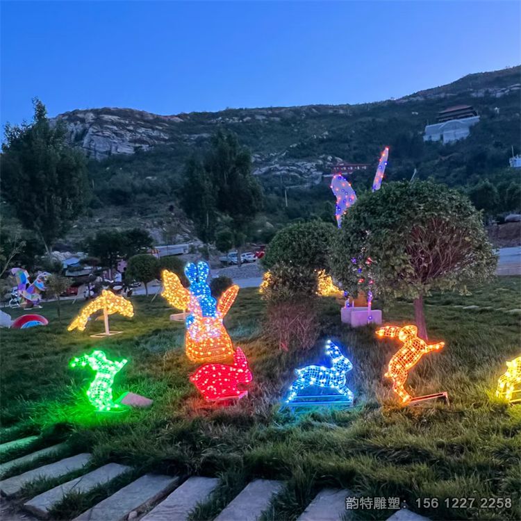 不銹鋼兔子雕塑127 不銹鋼兔子雕塑127