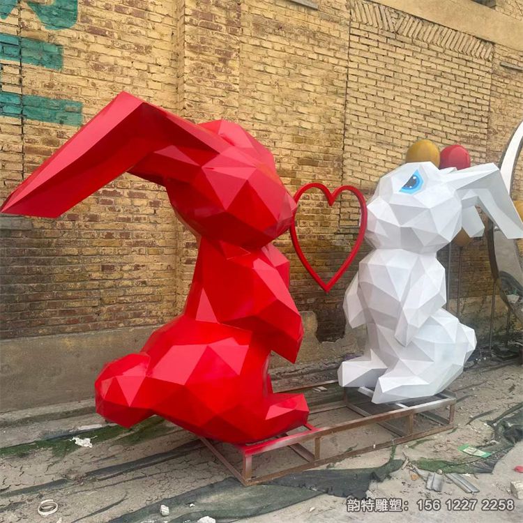 不銹鋼兔子雕塑93 不銹鋼兔子雕塑93