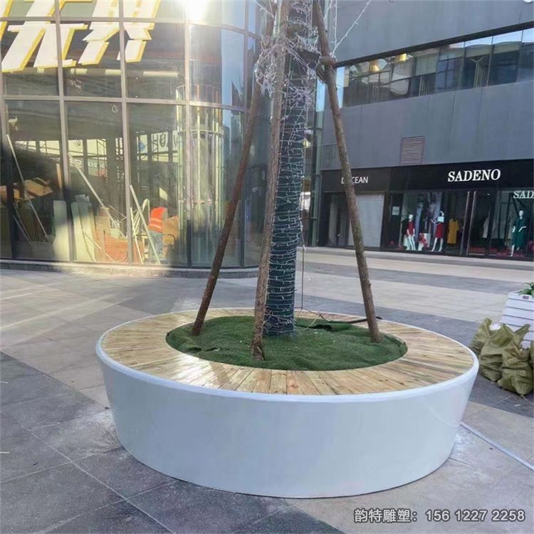 玻璃鋼樹(shù)池坐凳，戶外異形樹(shù)池坐椅加工廠